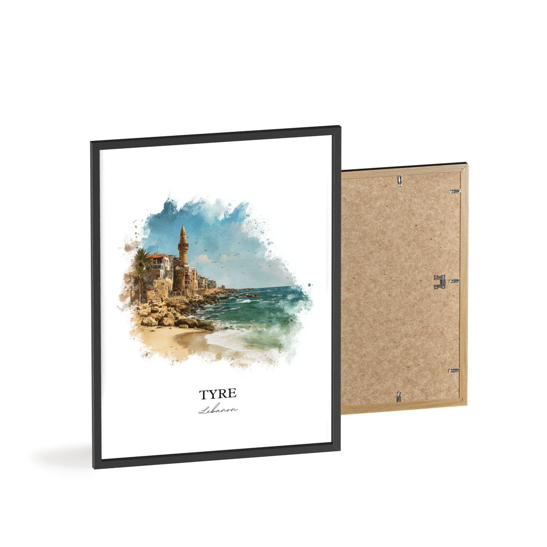 Tyre, Lebanon – Watercolor Art Print