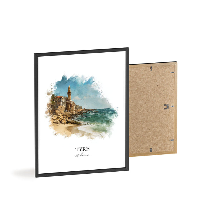 Tyre, Lebanon – Watercolor Art Print