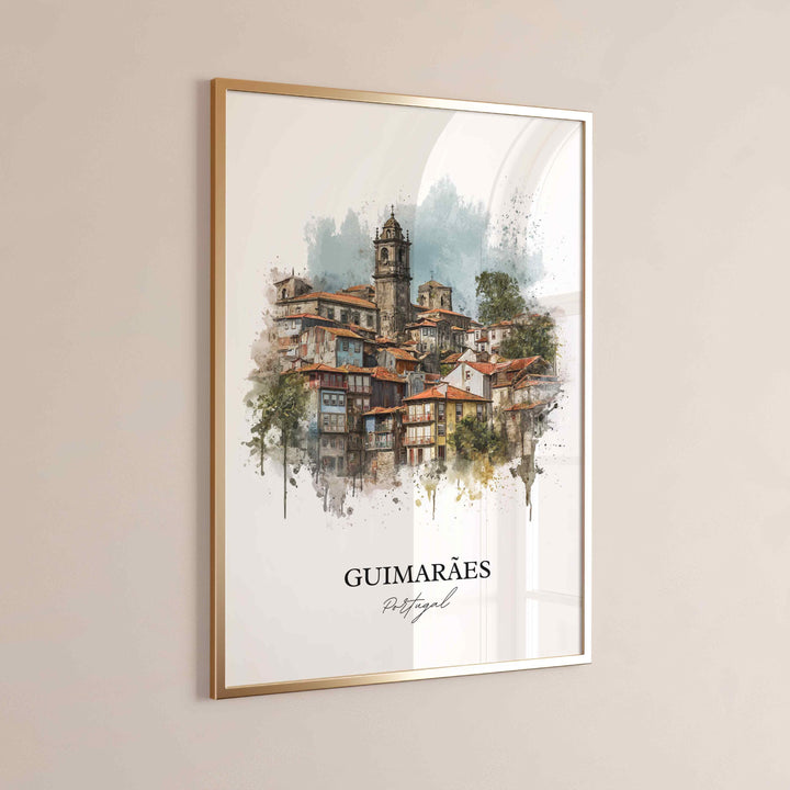 Guimarães, Portugal – Watercolor Art Print