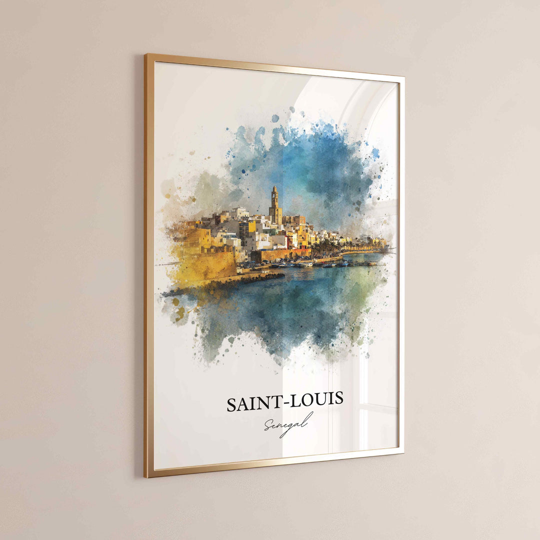 Saint-Louis, Senegal – Watercolor Art Print