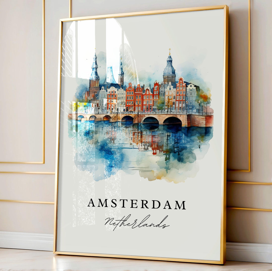 Amsterdam Wall Art - Netherlands Print