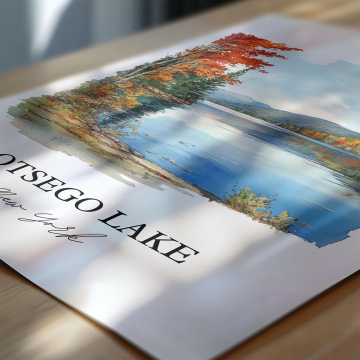 Otsego Lake Wall Art, Susquehanna River Print, Catskill Mountains Artwork, Otsego Lake Gift, Travel Print, Travel Poster, Housewarming Gift
