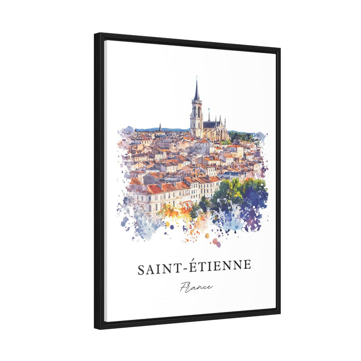 Saint-Etienne Art, Saint-Etienne Print, Saint-Etienne Watercolor, Saint-Etienne France Gift,