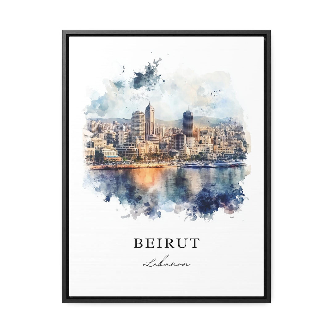 Beirut Skyline Wall Art - Lebanon Print