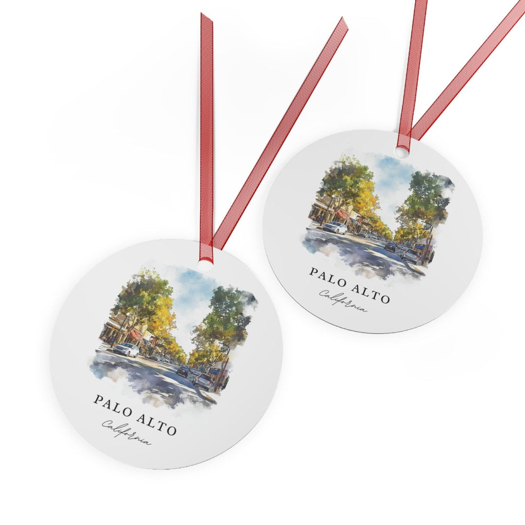 Palo Alto CA Ornament: Unique Palo Alto Souvenir, Bay Area Xmas Decor, and Authentic Palo Alto Gift