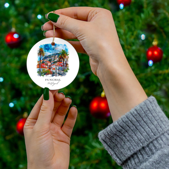 Funchal Ornament: Unique Funchal Souvenir, Funchal Xmas Decor, and Authentic Funchal Portugal Christmas Gift