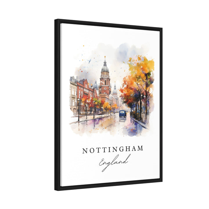 Nottingham England wall art - England, Nottingham poster, Nottingham Wedding gift, Birthday present, Custom Text, Personalized Gift