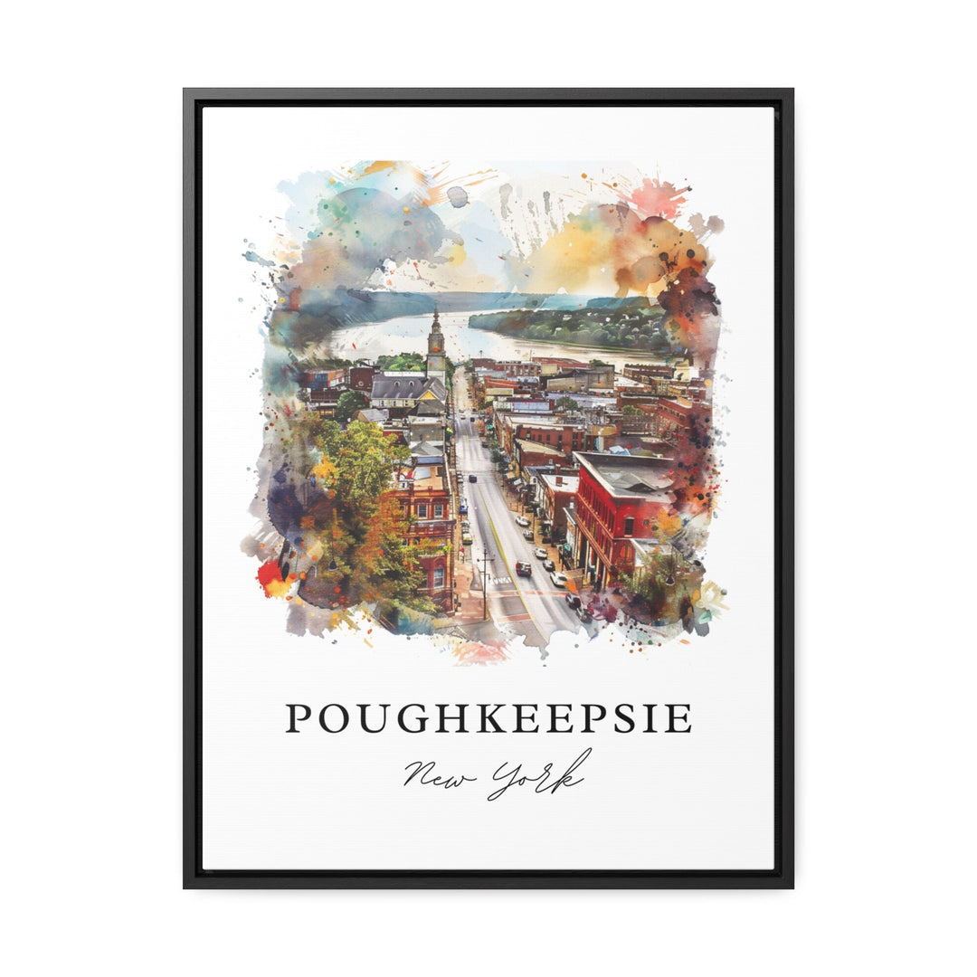 Poughkeepsie NY Wall Art, Dutchess County Print, Dutchess Cty Watercolor, Poughkeepsie Gift,