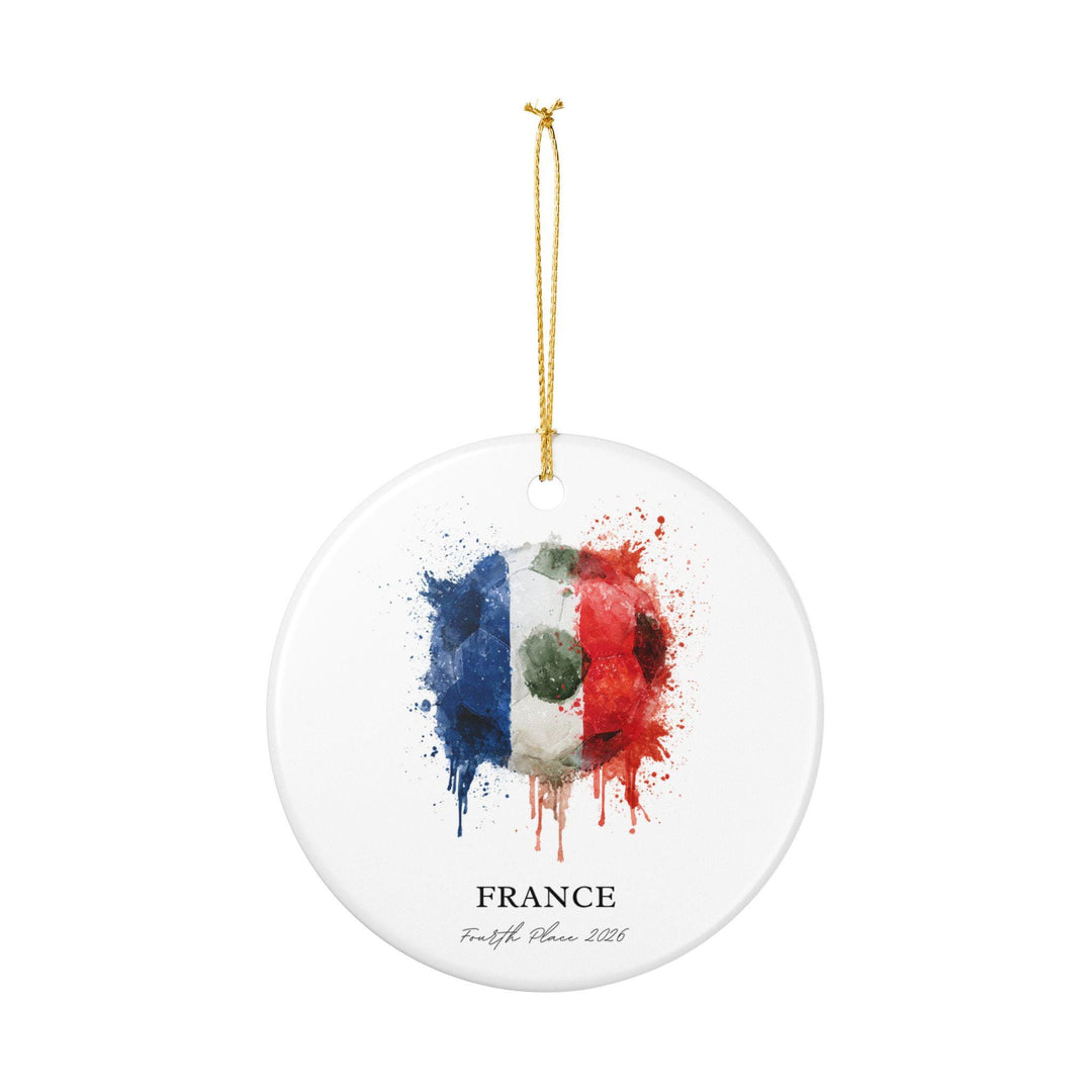 France Soccer Ornament 2026 | Fourth Place Football Fan Keepsake, France Christmas Ornament