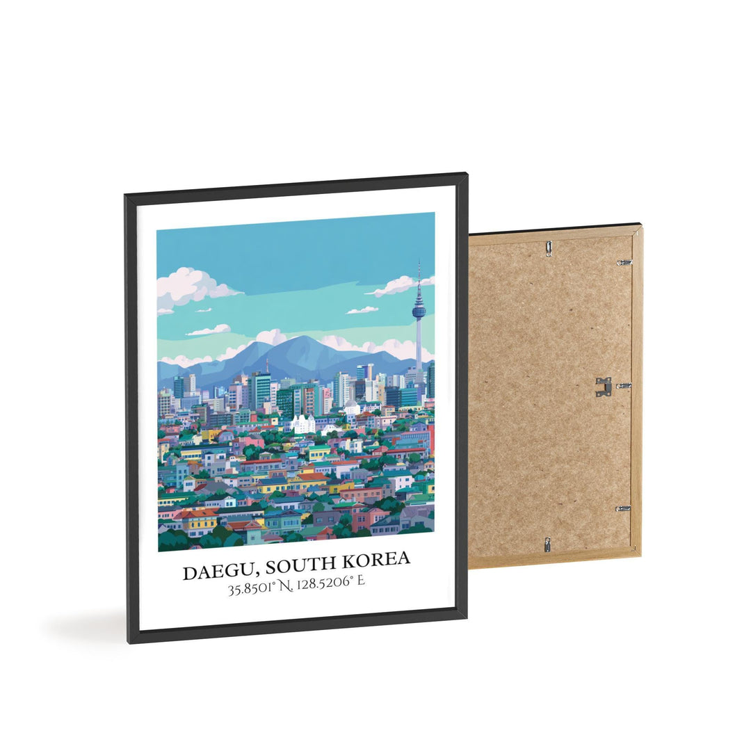 Daegu, South Korea – Watercolor Art Print