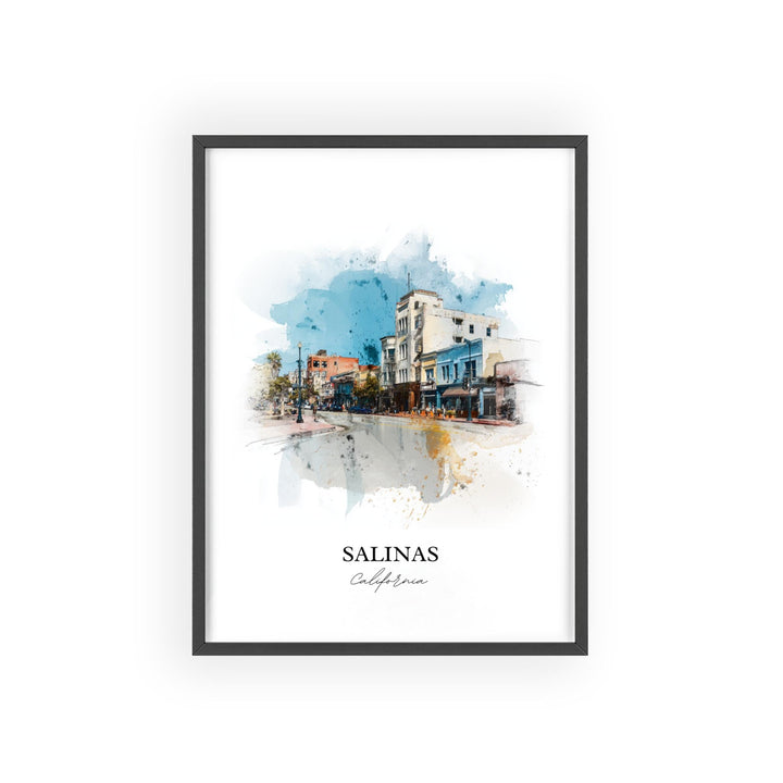 Salinas, California – Watercolor Art Print