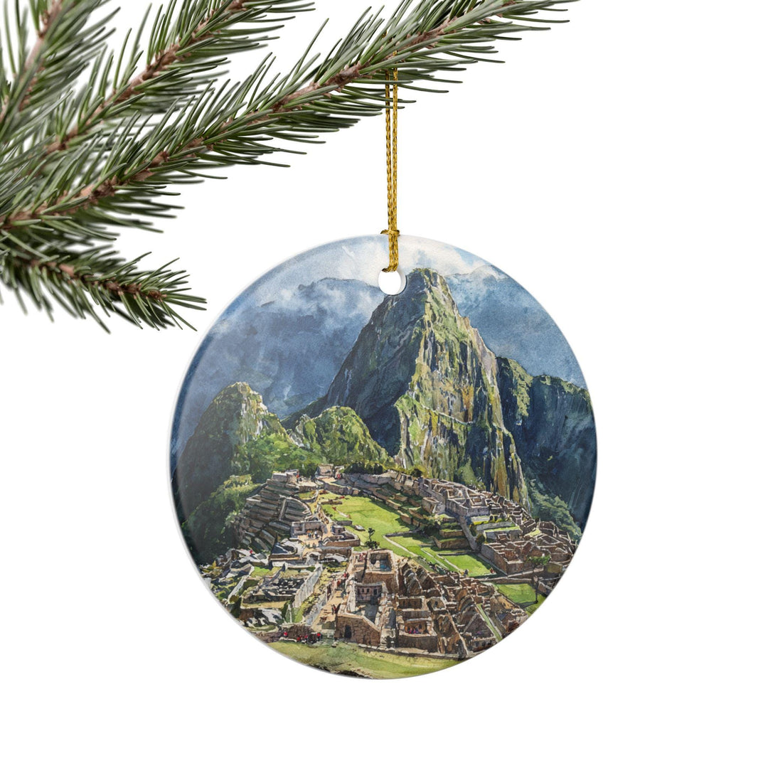 Machu Picchu Ornament: Unique Machu Picchu Souvenir, Machu Picchu Xmas Decor, and Authentic Machu Picchu Gift