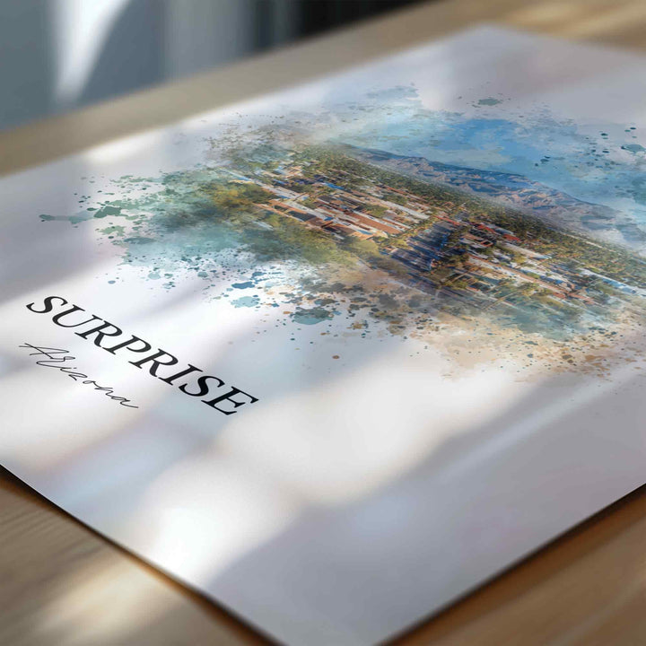 Surprise, Arizona – Watercolor Art Print