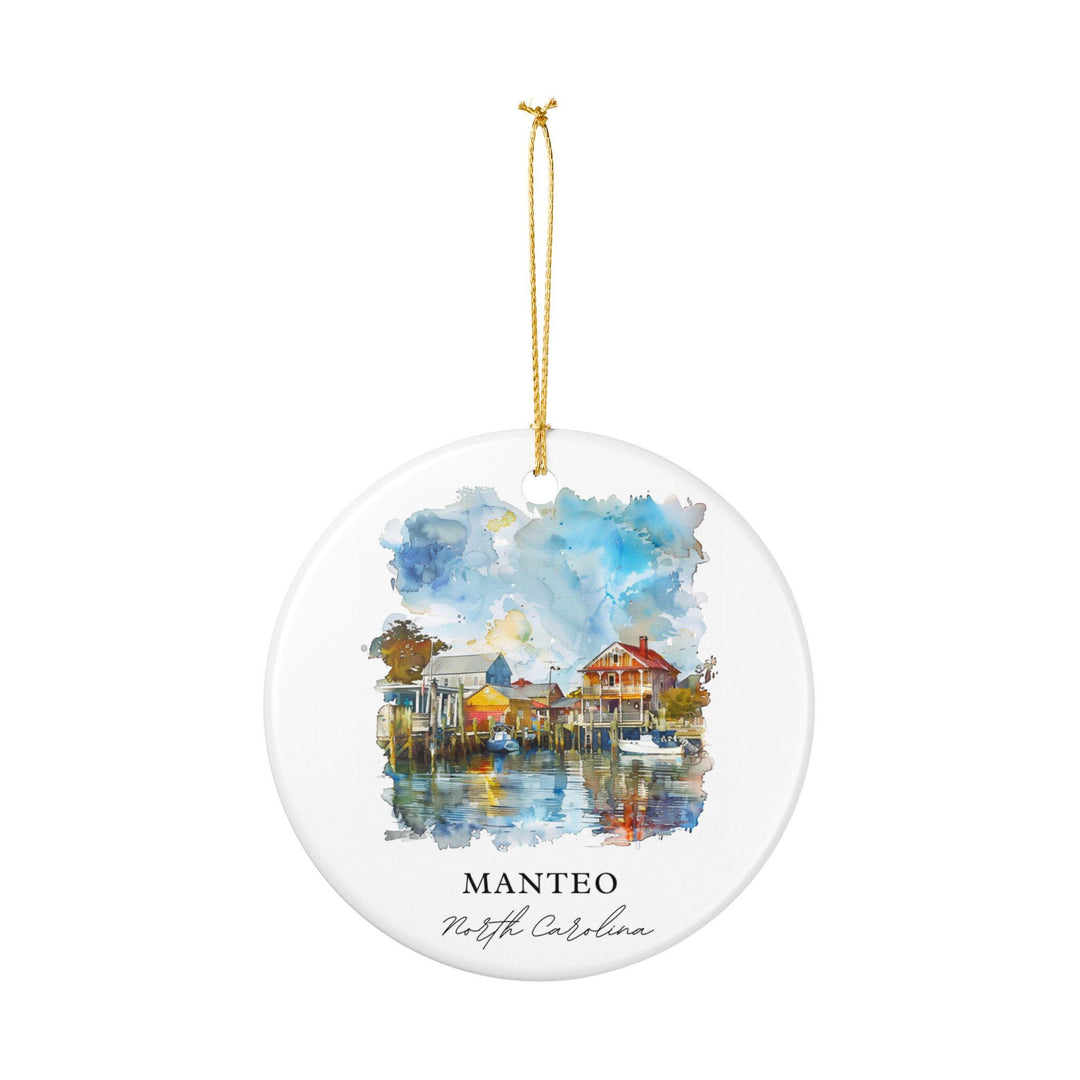 Manteo NC Ornament: Unique Manteo NC Souvenir, North Carolina Xmas Decor, and Authentic Manteo NC Gift