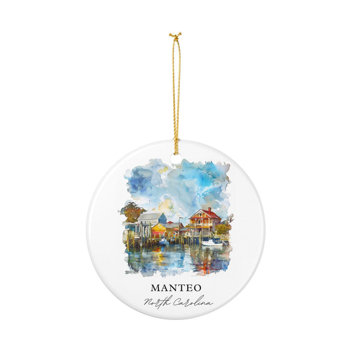 Manteo NC Ornament: Unique Manteo NC Souvenir, North Carolina Xmas Decor, and Authentic Manteo NC Gift