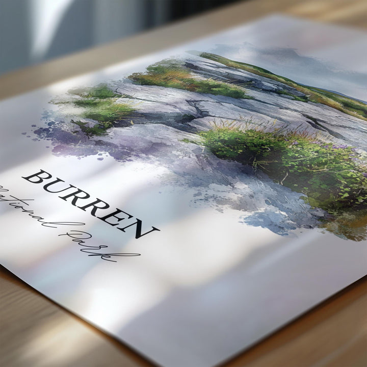Burren National Park, Ireland – Watercolor Art Print