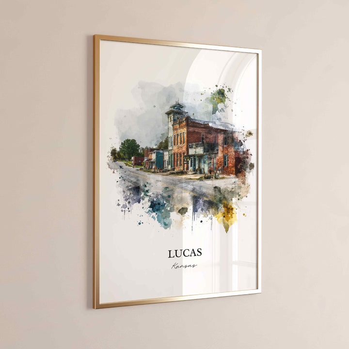 Lucas, Kansas – Watercolor Art Print