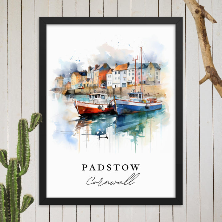 Padstow Cornwall UK Print | Travel Poster | Birthday present | Wedding anniversary gift | Art Print