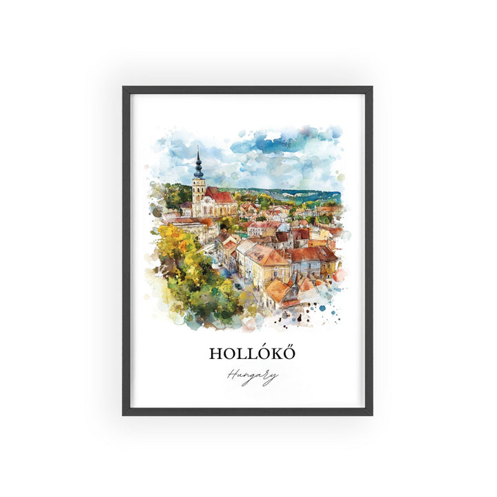 Holloko Hungary Wall Art, Hungary Print, Hungary Watercolor Art, Holloko Gift, Travel Print, Travel Poster, Housewarming Gift