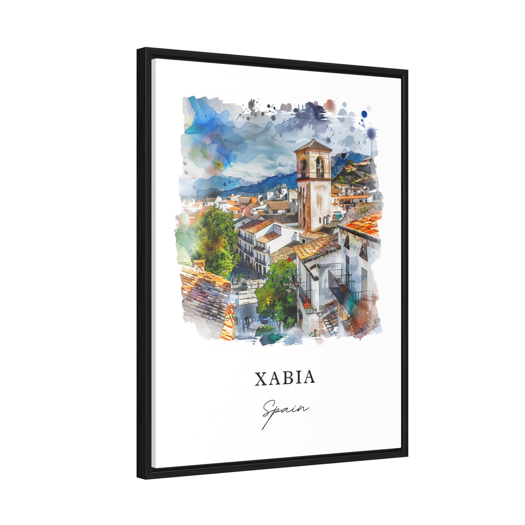 Xabia Spain Wall Art, Xabia Print, Jávea Spain Watercolor Art, Alicante Spain Art Gift,