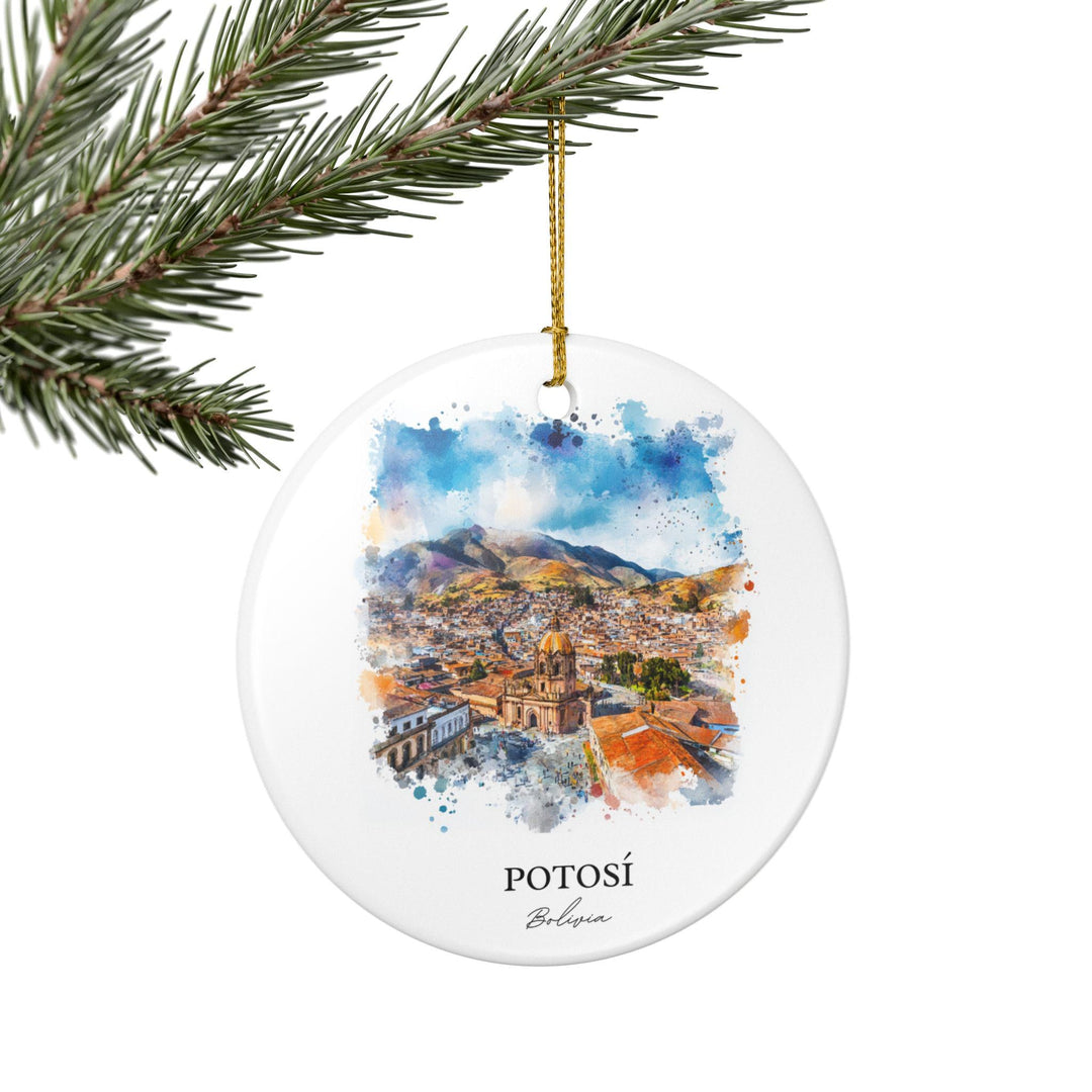 Potosí Ornament: Unique Potosí Bolivia Souvenir, Bolivia Xmas Decor, and Authentic Potosí Bolivia Gift