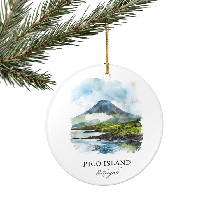Pico Island Ornament: Unique Pico Island Souvenir, Portugal Xmas Decor, and Authentic Pico Island Gift