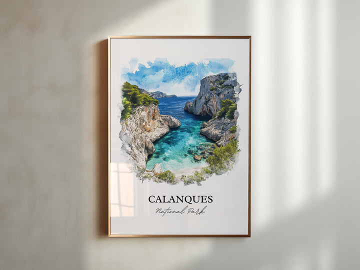 Calanques National Park Wall Art, Marseille Print, Calanques Artwork, Calanques Park Gift, Travel Print, Travel Poster, Housewarming Gift