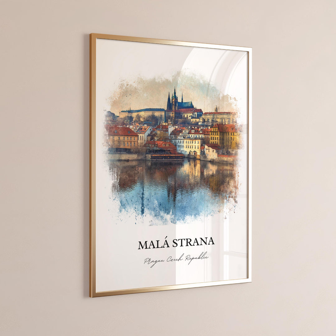Malá Strana, Czech Republic – Watercolor Art Print