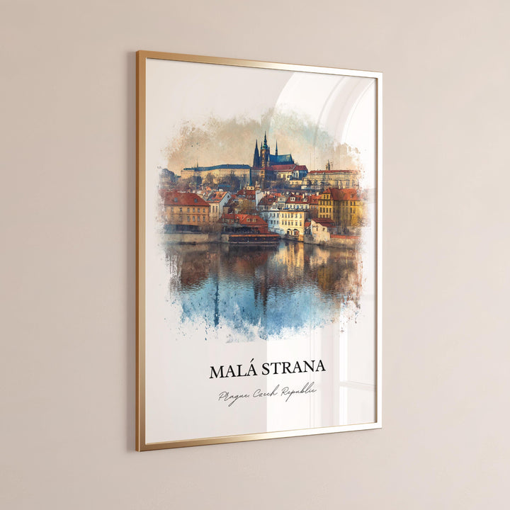 Malá Strana, Czech Republic – Watercolor Art Print