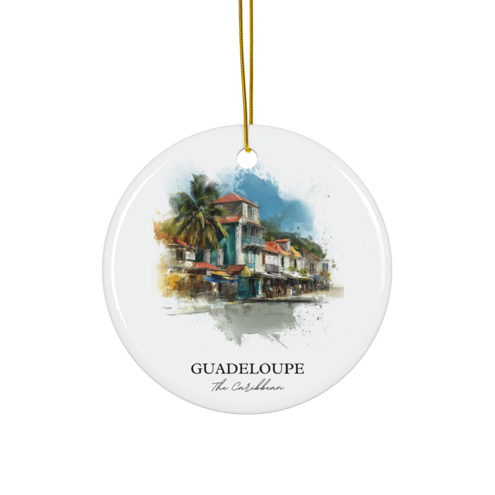 Guadeloupe Wall Art, Caribbean Print, Guadeloupe Watercolor Art, Guadeloupe Gift, Travel Print, Travel Poster, Housewarming Gift
