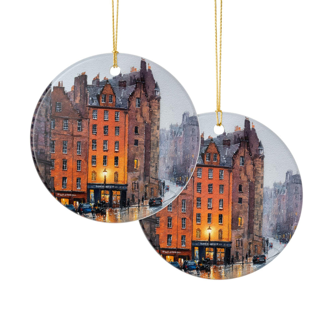 Edinburgh Ornament: Unique Edinburgh Scotland Souvenir, Scotland Xmas Decor, and Authentic Edinburgh Gift
