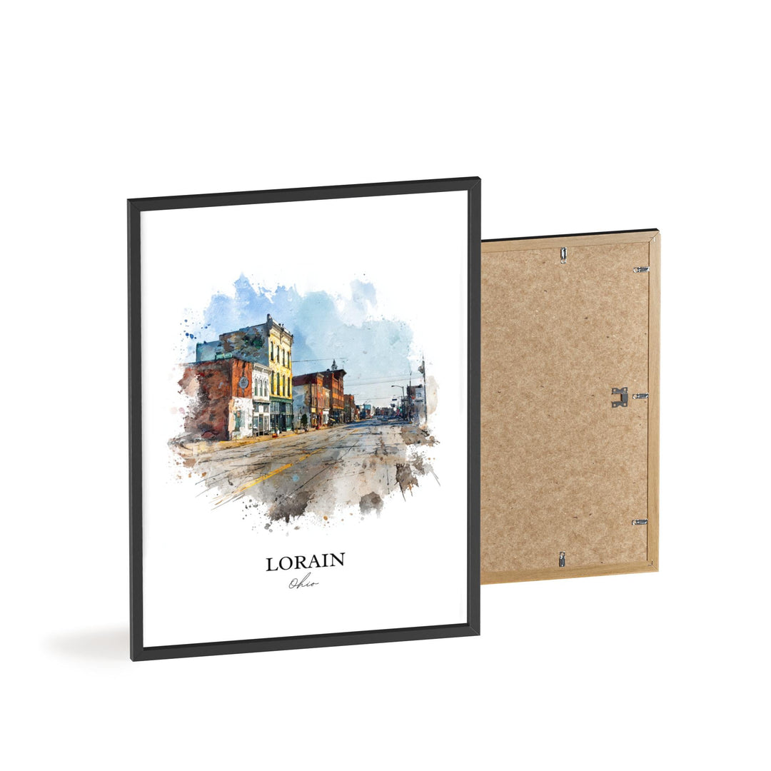 Lorain, Ohio – Watercolor Art Print