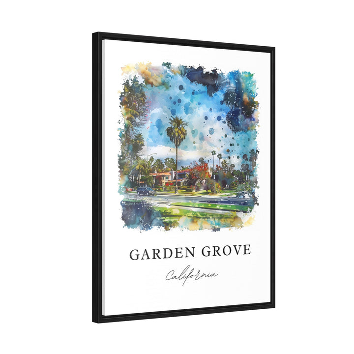 Garden Grove, USA – Watercolor Art Print