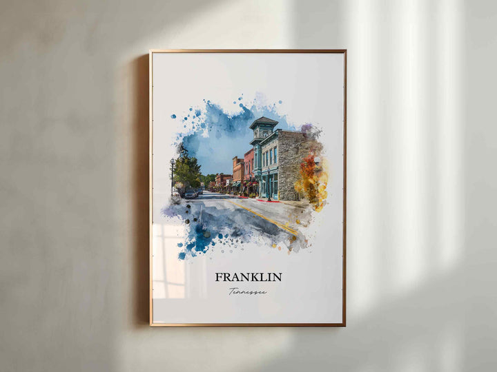 Franklin, Tennessee – Watercolor Art Print