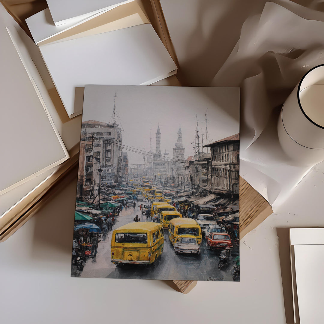 Lagos, Nigeria – Watercolor Art Print