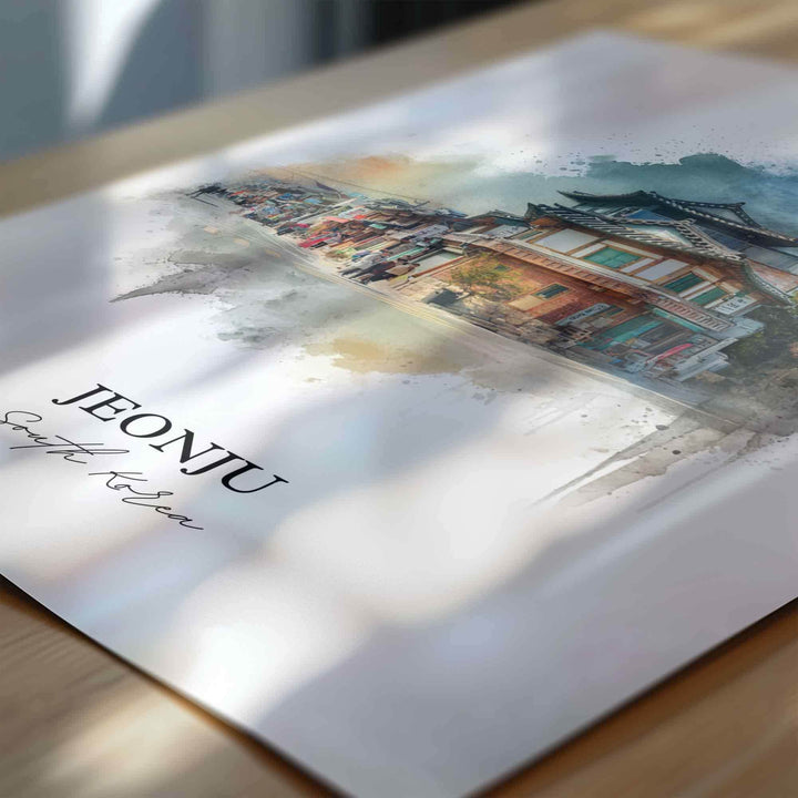 Jeonju, South Korea – Watercolor Art Print