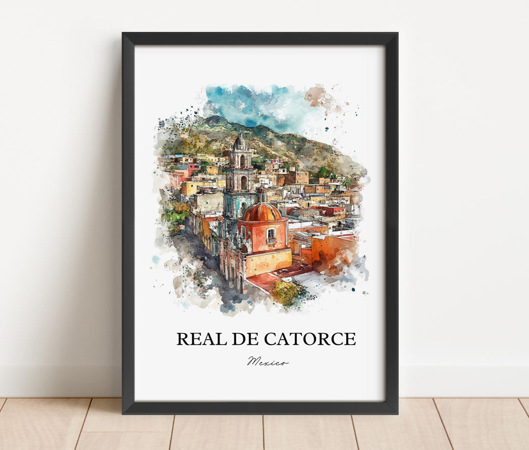 Real de Catorce, Mexico – Watercolor Art Print