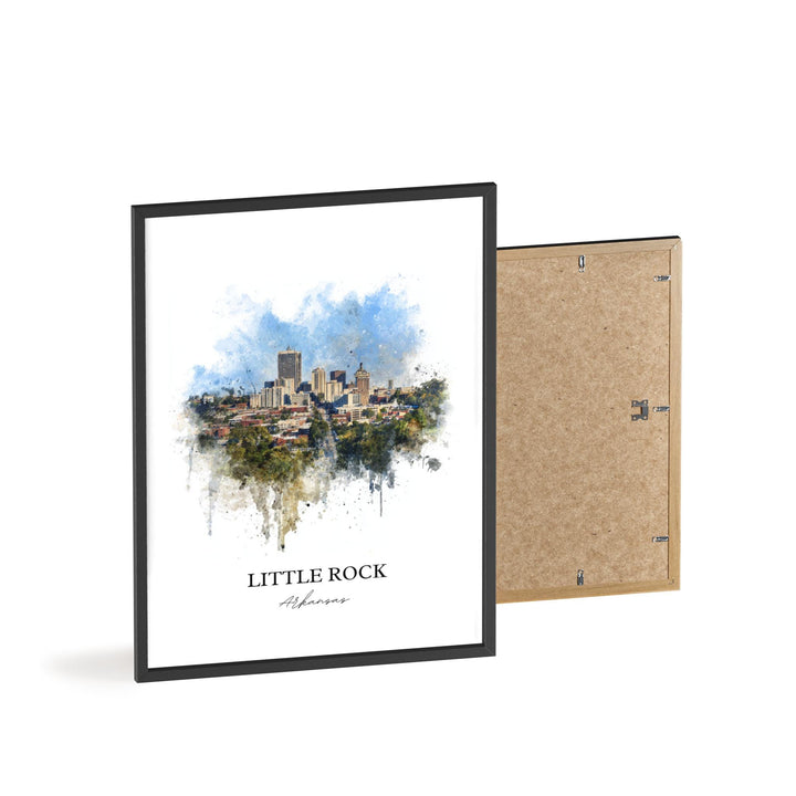 Little Rock, Arkansas – Watercolor Art Print