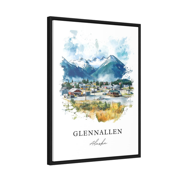 Glennallen AK Wall Art, Glennallen Print, Glennallen Watercolor, Copper River Alaska Gift, Travel Poster, Housewarming Gift