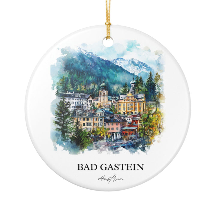 Bad Gastein Ornament: Unique Austria Souvenir, Austria Xmas Decor, and Authentic Bad Gastein Gift