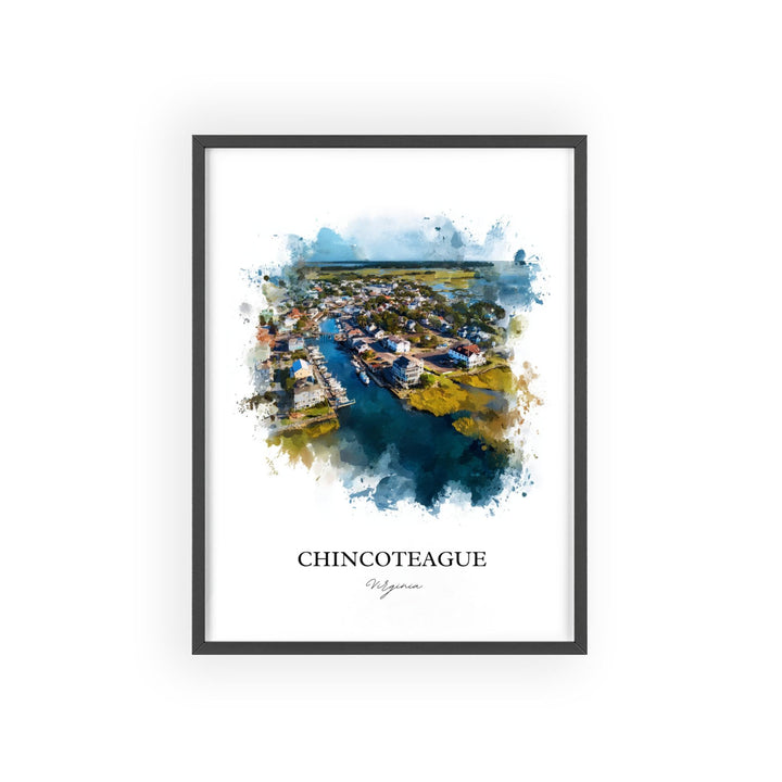 Chincoteague, Virginia – Watercolor Art Print