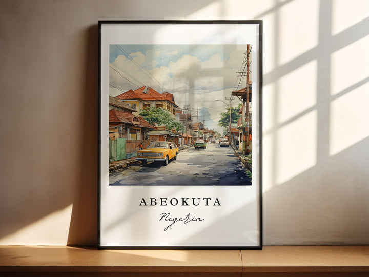 Abeotuka Wall Art - Nigeria Print