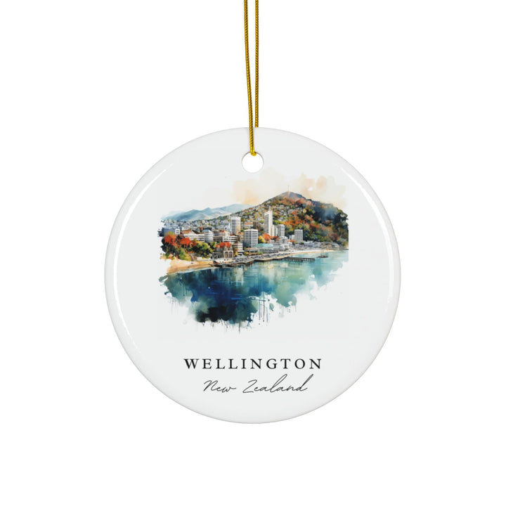 Wellington NZ Ornament: Unique Wellington Souvenir, Wellington New Zealand Xmas Decor, and Authentic Wellington NZ Christmas Gift