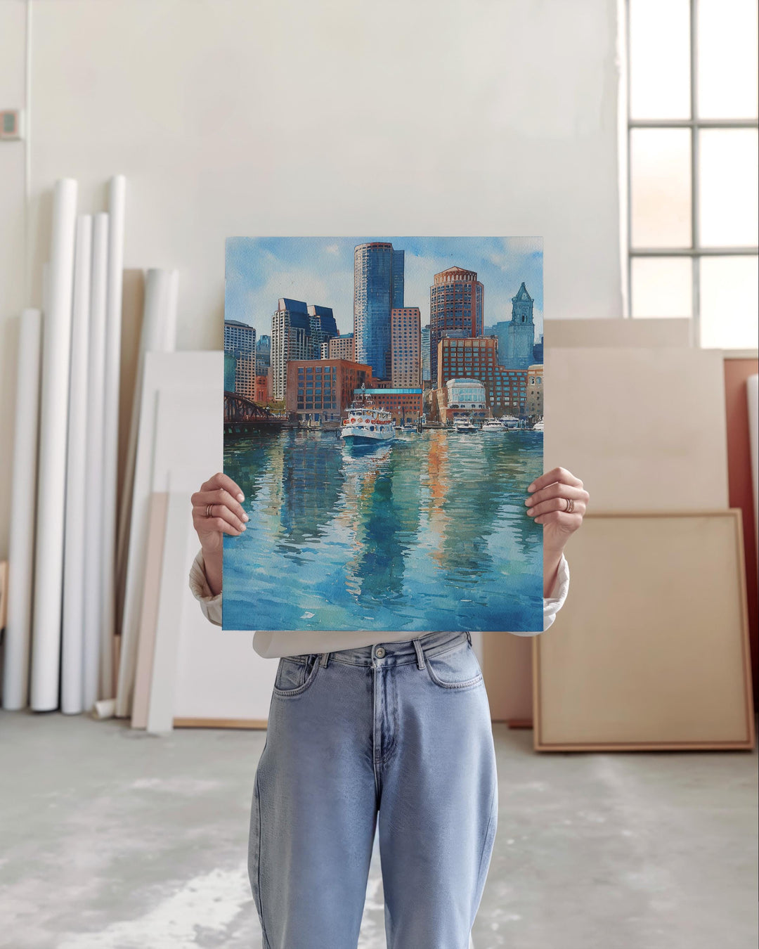 Boston, USA – Watercolor Art Print