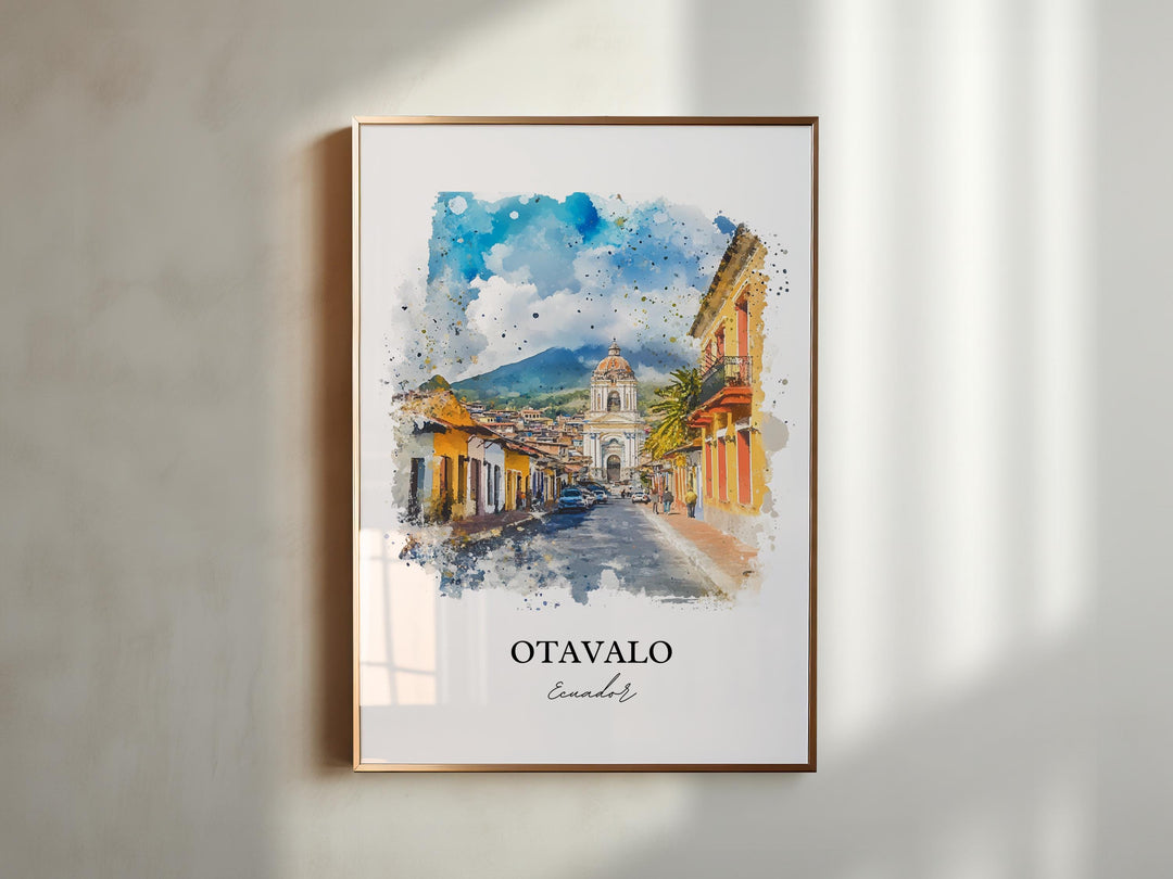 Otavalo, Ecuador – Watercolor Art Print