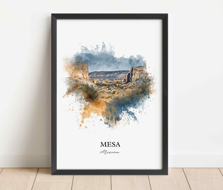 Mesa, Arizona – Watercolor Art Print