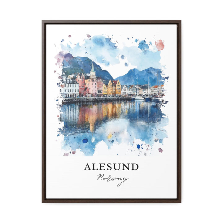 Alesund, Norway – Watercolor Art Print