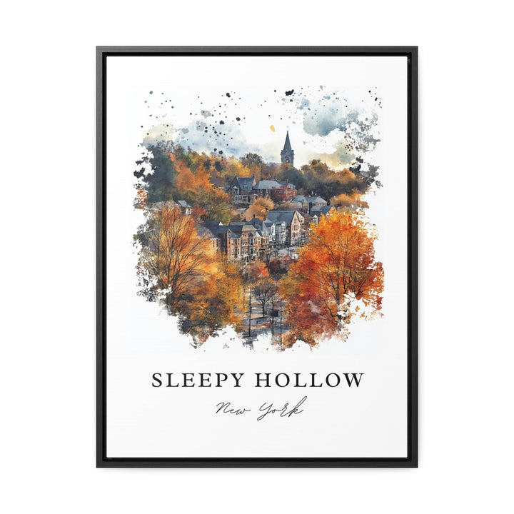 Sleepy Hollow NY Wall Art, Sleepy Hollow Print, Hudson Valley Watercolor Art, Tarrytown Gift,