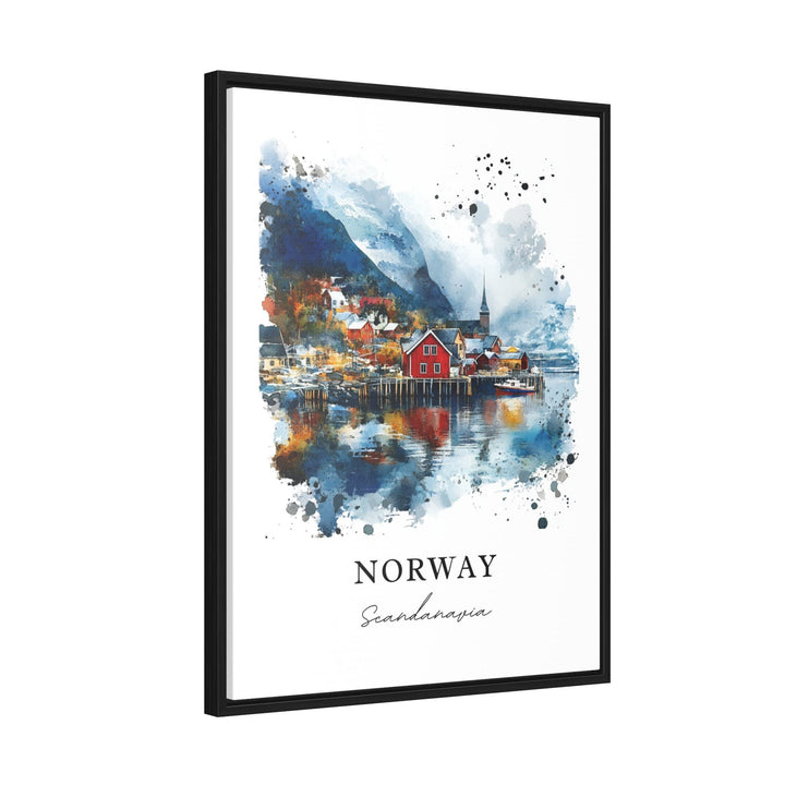 Norway, Scandinavia – Watercolor Art Print
