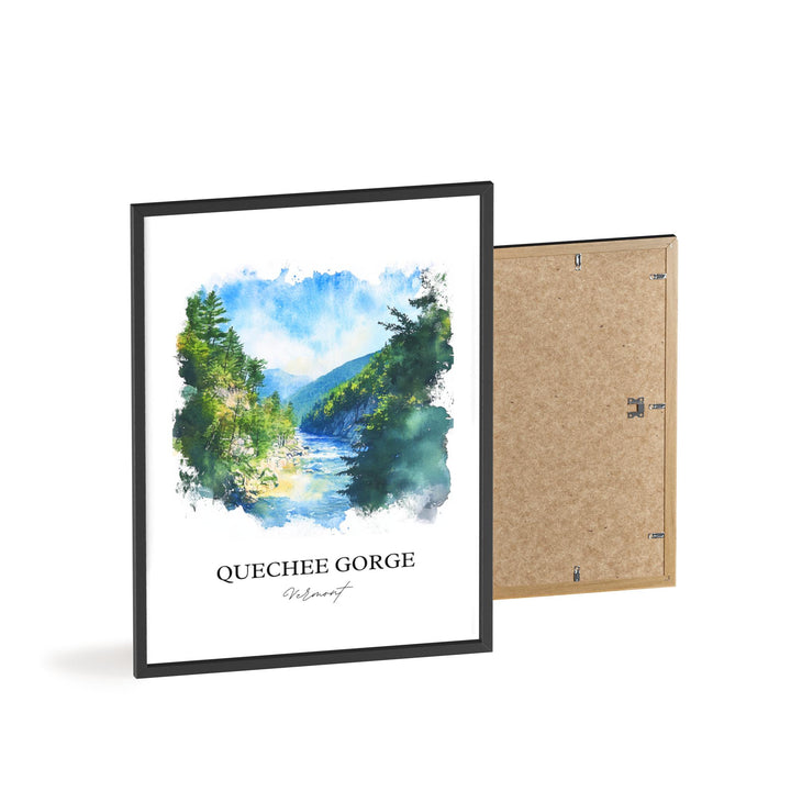 Quechee Gorge, Vermont – Watercolor Art Print